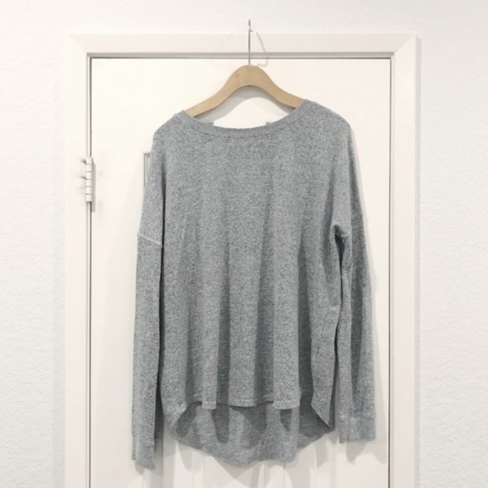 free press Soft Gray Oversize Sweater - Picture 6 of 7